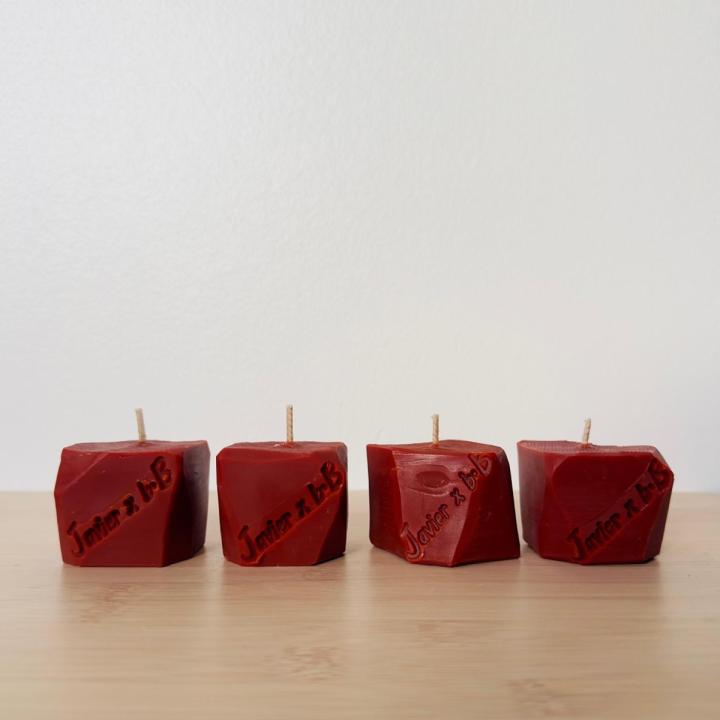 Gesi - Håndlavet Lysesæt – Dekorativt Sæt med 4 stk.