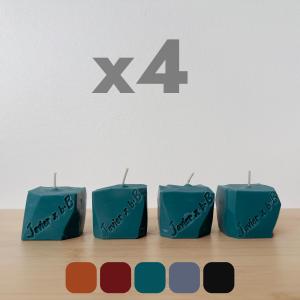 Gesi - Håndlavet Lysesæt – Dekorativt Sæt med 4 stk.